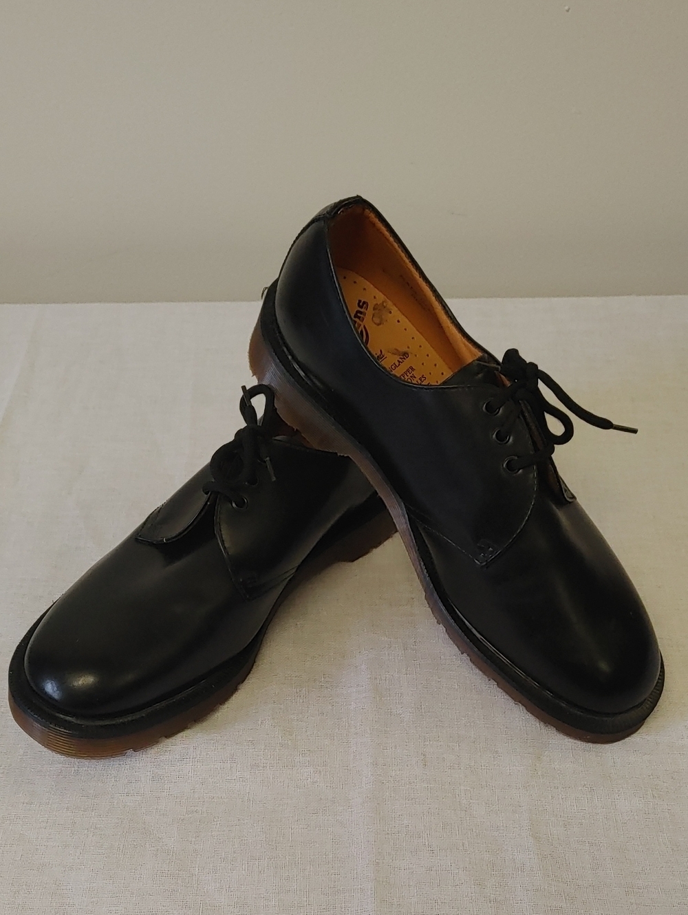 Dr. Martens Black Leather Derby Shoes